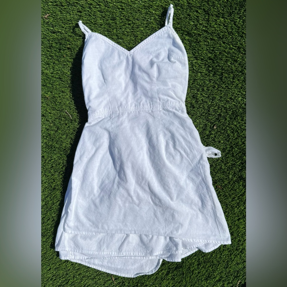 Abercrombie & Fitch White Smocked Sundress